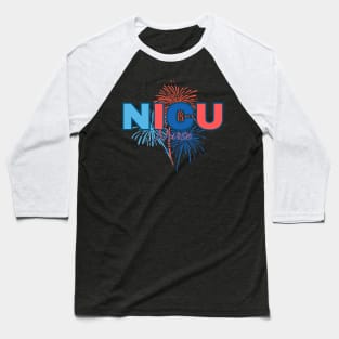 NICU Nurse, 4th of July Baseball T-Shirt